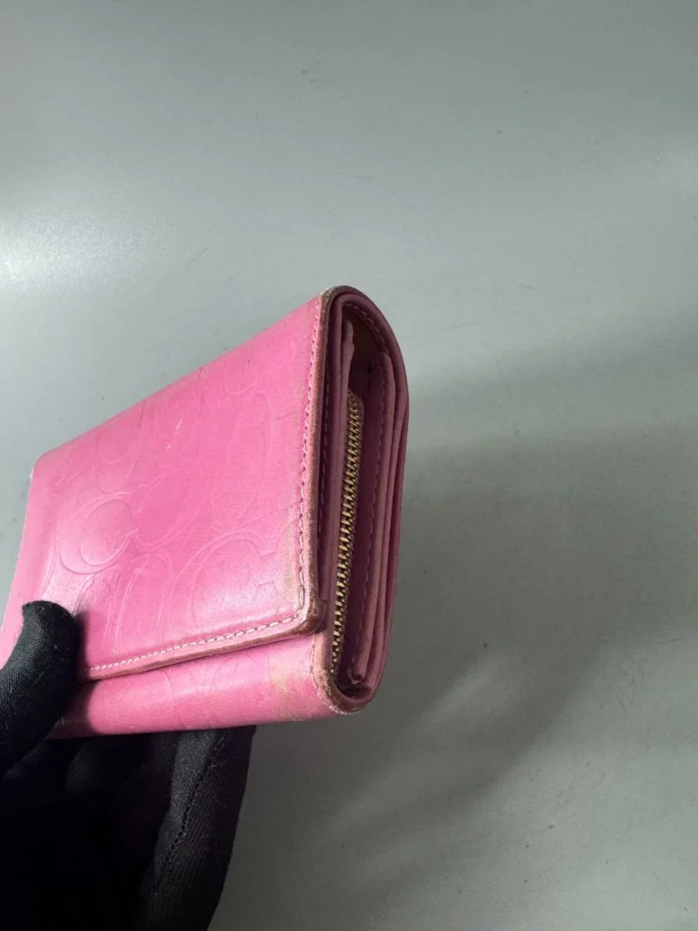 Coach Bifold Pink Leather Signature Wallet
